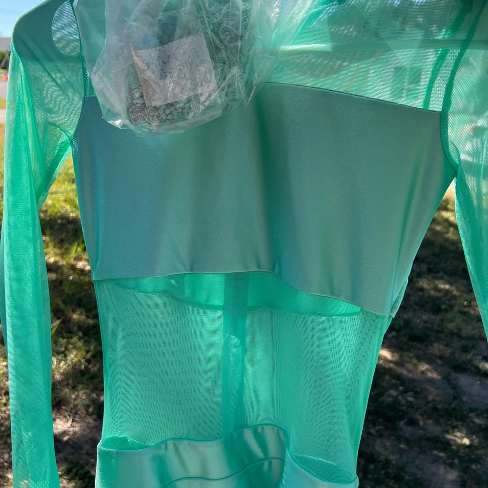 Aqua/Teal lyrical dance costume